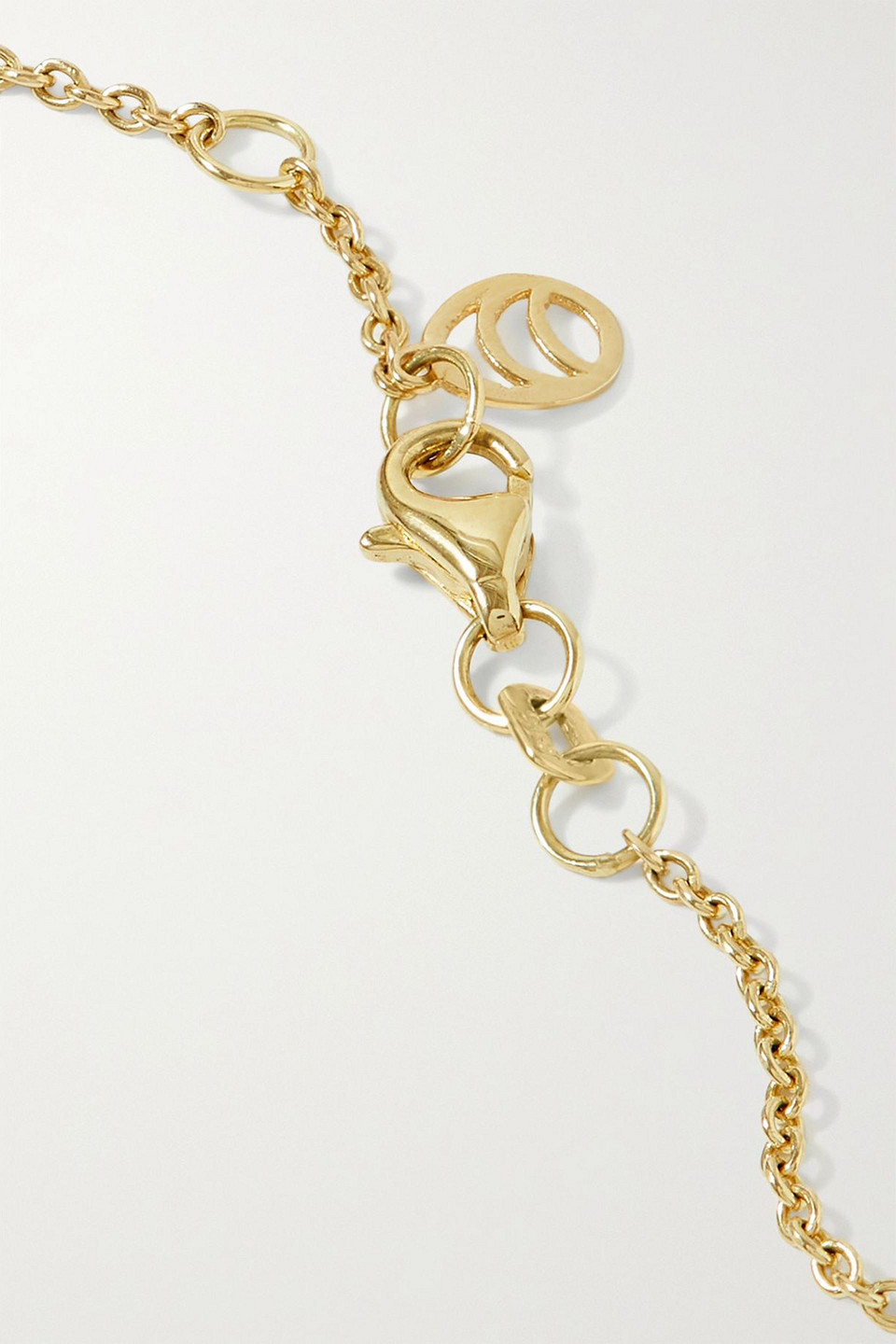  Charms Company - Les Bonbons Kette Mit Zierperlen, Perlen Und Details Aus 14 Karat Gold - Pink - Onesize 