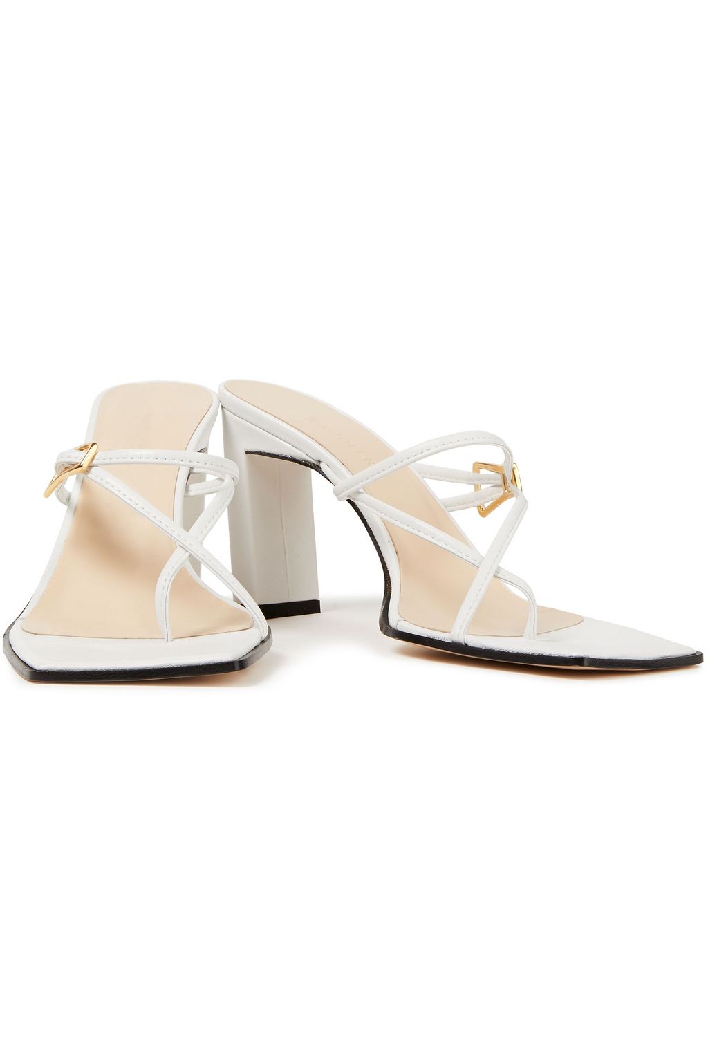 WANDLER Yara buckled leather mules