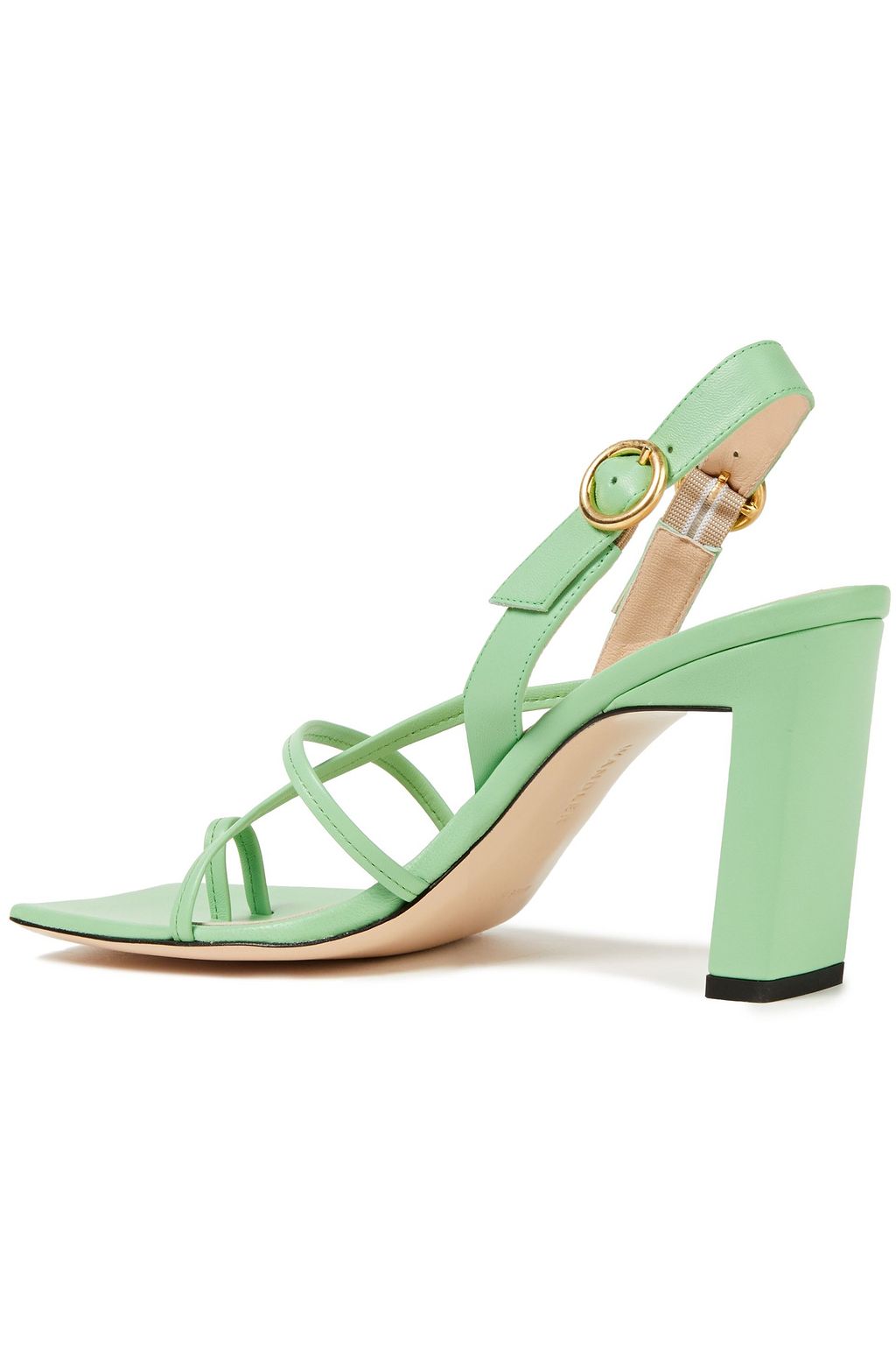 WANDLER Elza leather slingback sandals