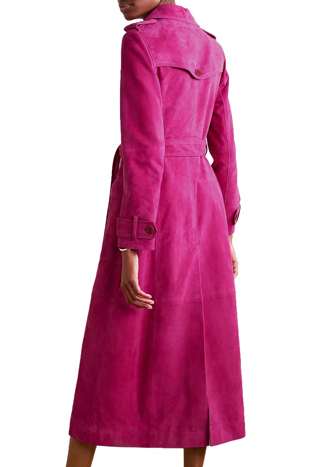 ALTUZARRA Bidwell belted suede trench coat