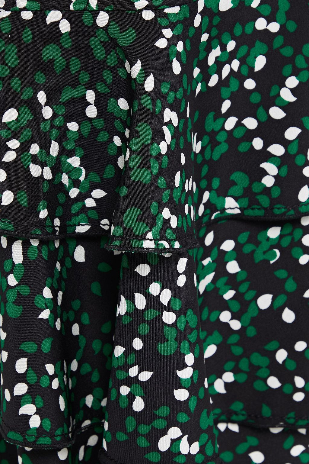 DIANE VON FURSTENBERG Lyanna tiered printed silk-crepe skirt