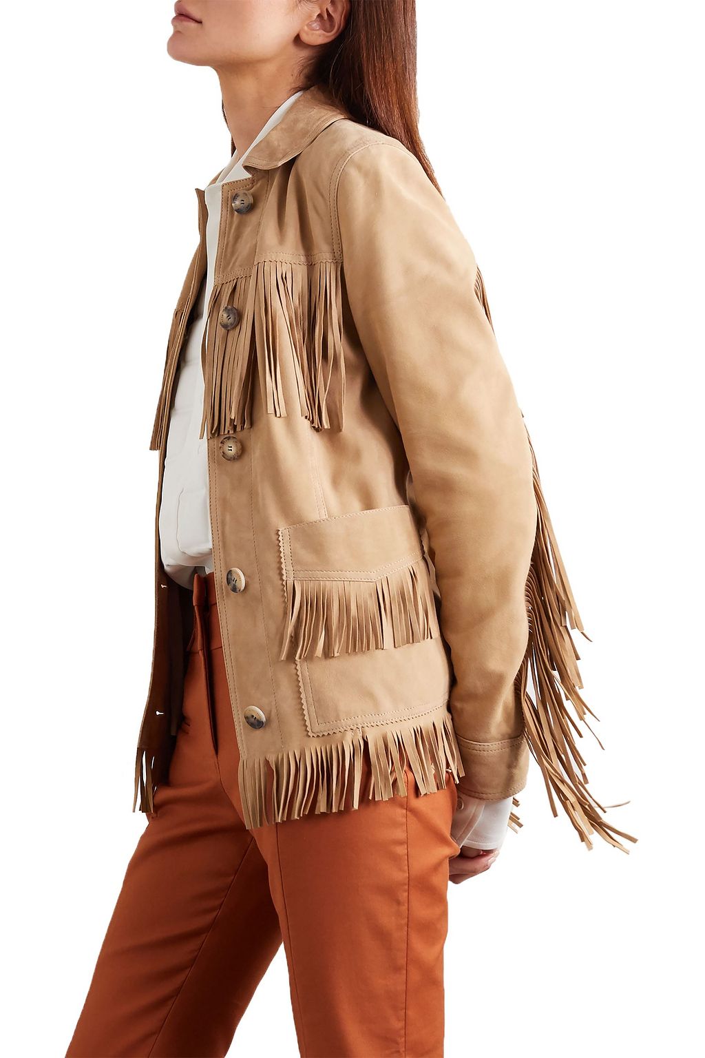 ALTUZARRA Cumberland fringed suede jacket