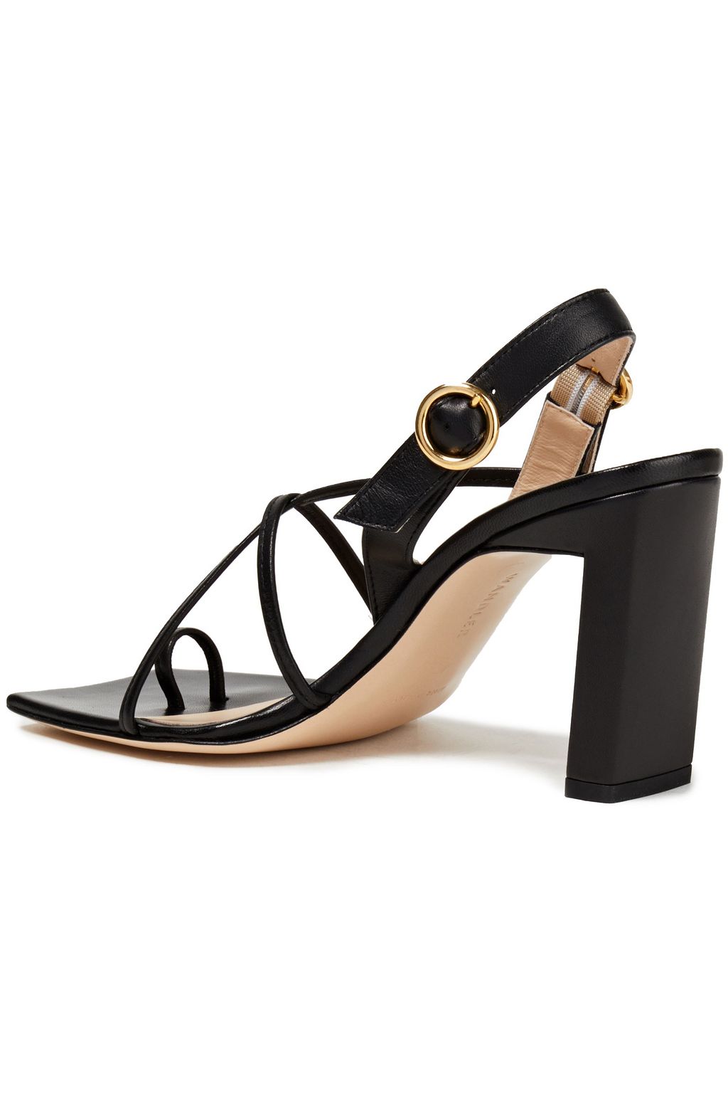 WANDLER Elza leather slingback sandals