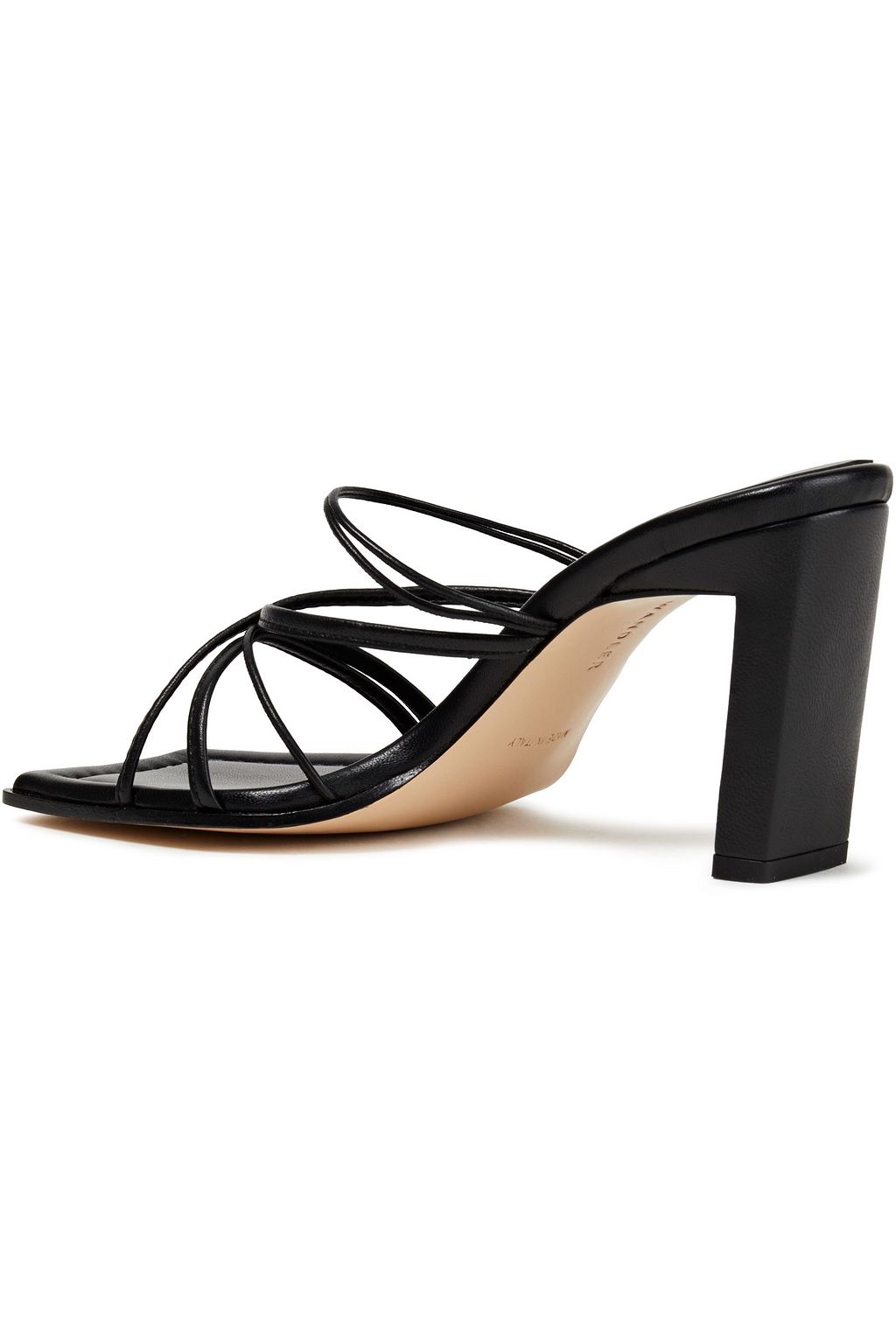 WANDLER Joanna two-tone leather mules