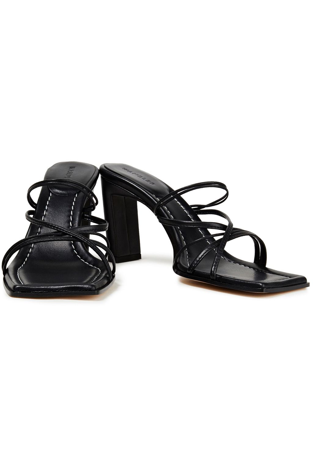WANDLER Joanna two-tone leather mules