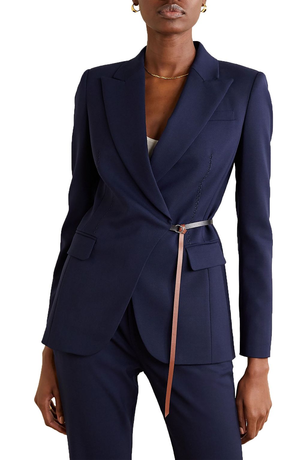 ALTUZARRA Irving belted wool-blend blazer