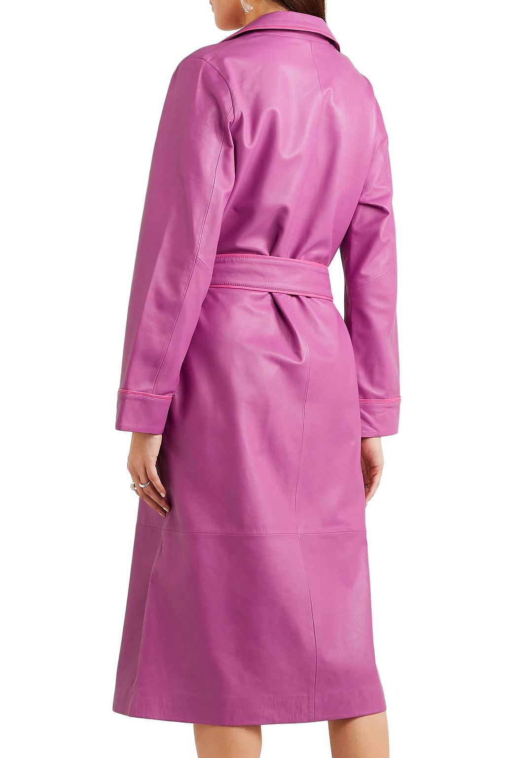 STAND STUDIO Leather trench coat
