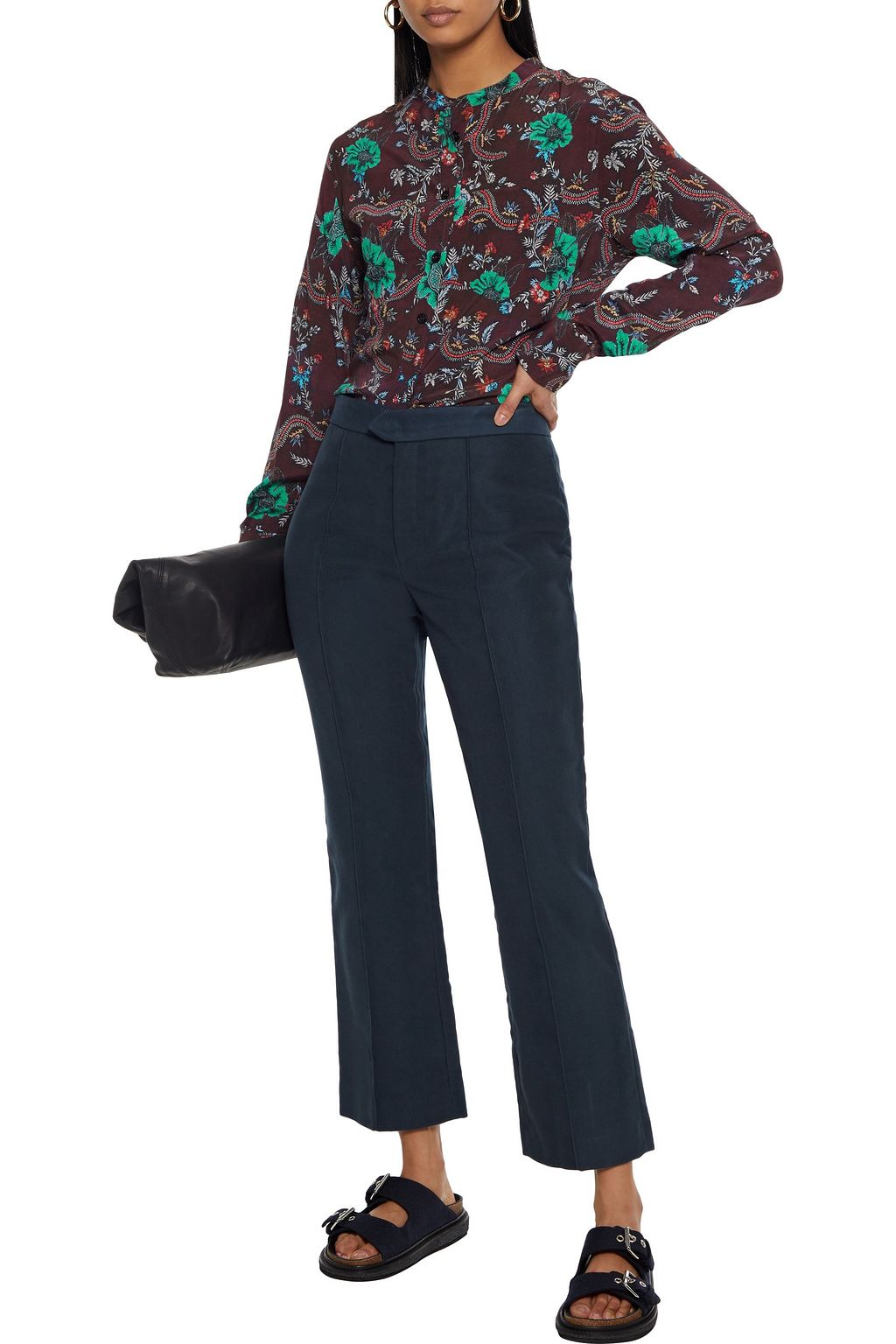 ISABEL MARANT Phenix moleskin straight-leg pants
