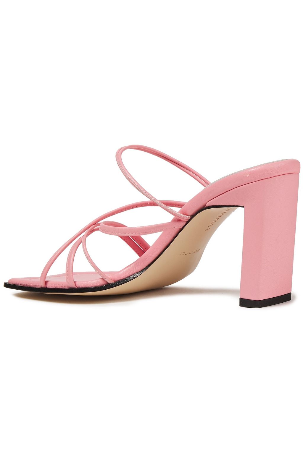 WANDLER Joanna two-tone leather mules