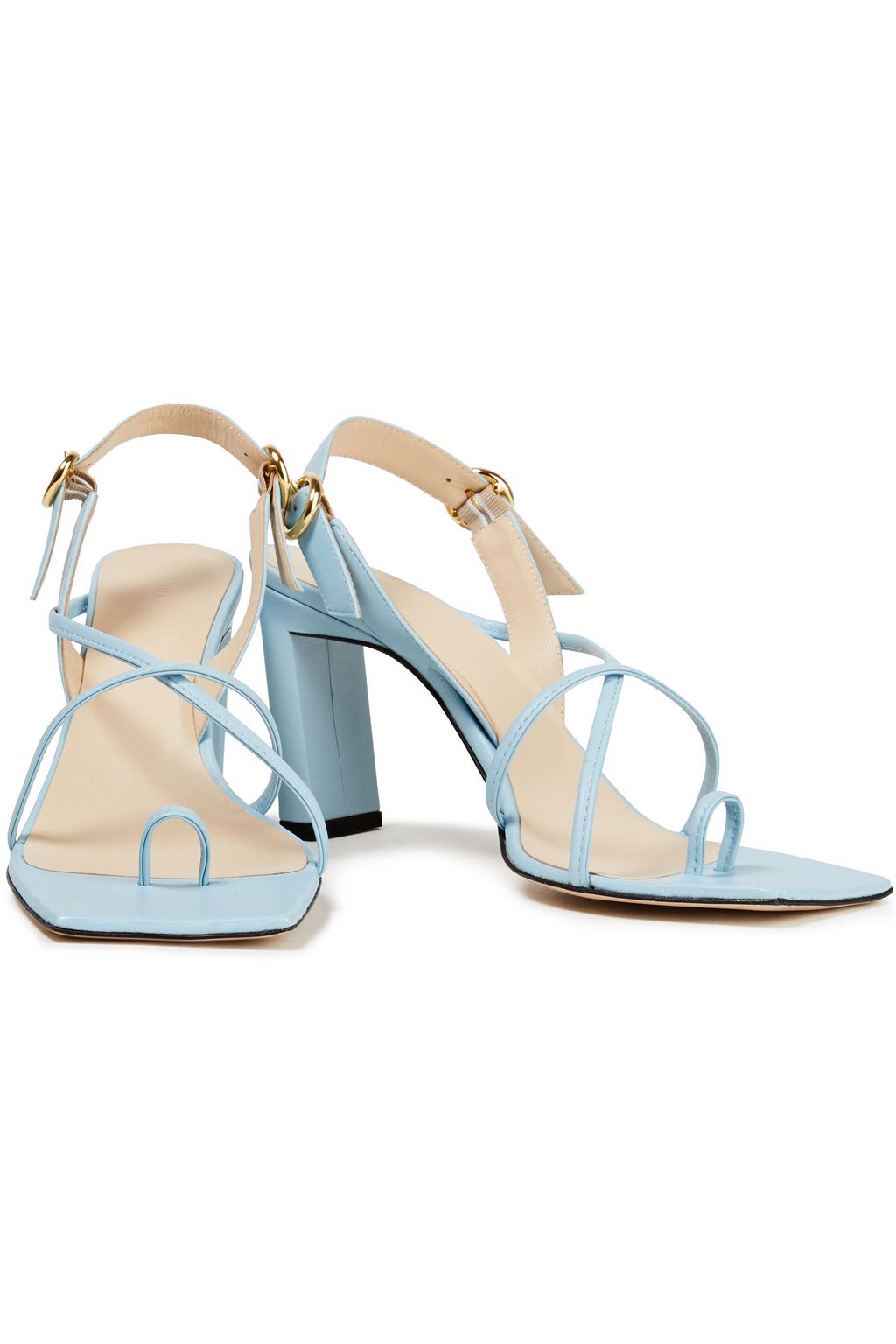 WANDLER Elza leather slingback sandals