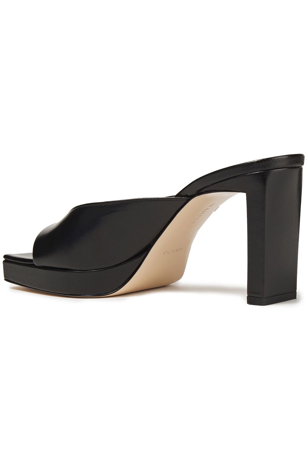 WANDLER Isa leather platform mules