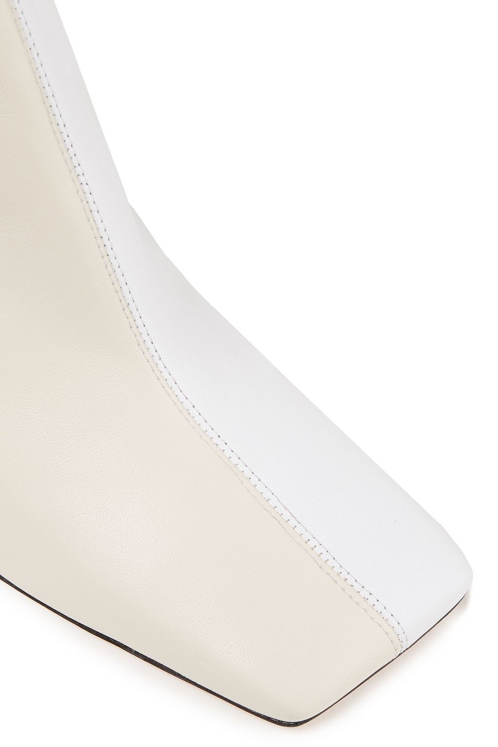 WANDLER Isa crinkled patent-leather ankle boots