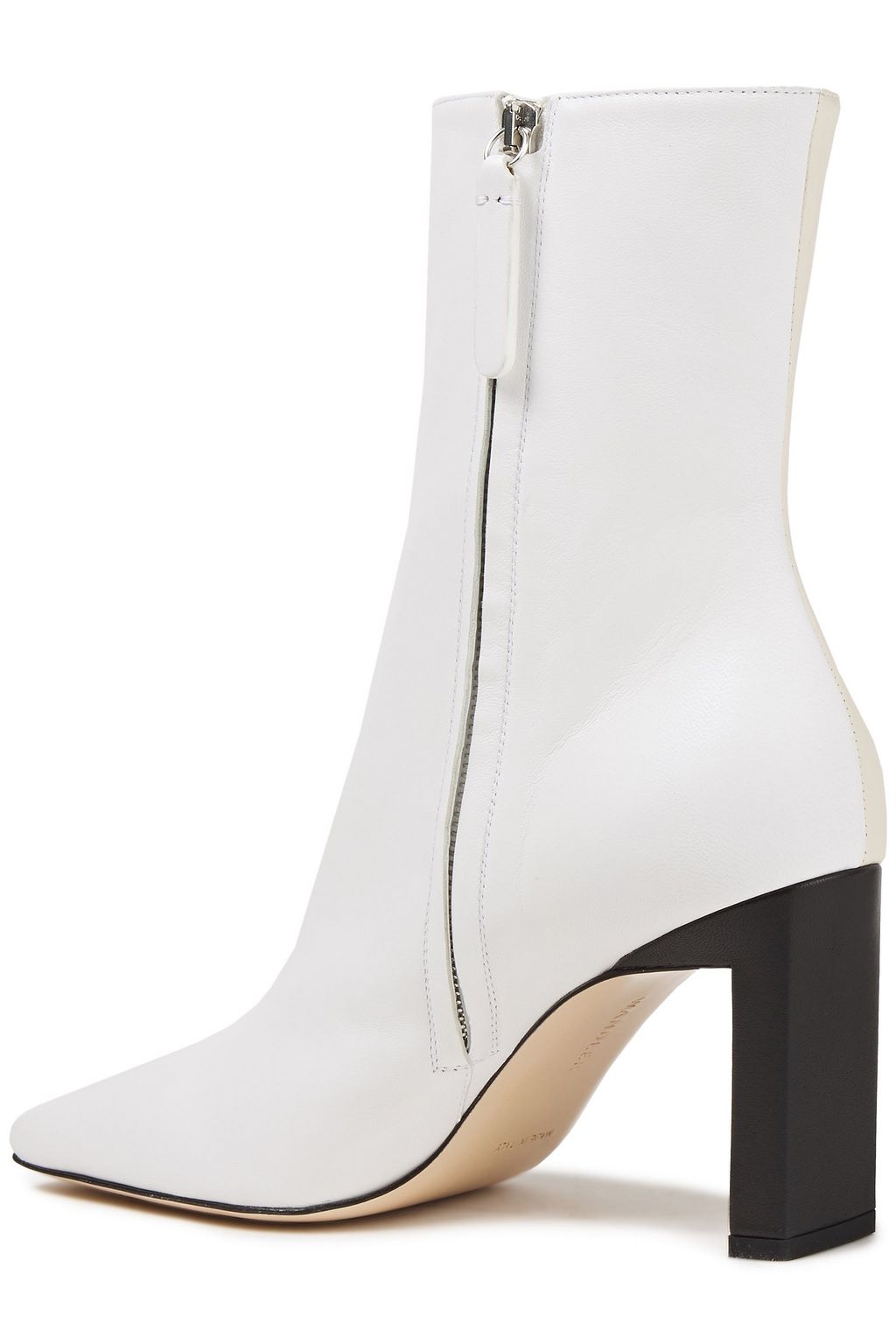 WANDLER Isa crinkled patent-leather ankle boots