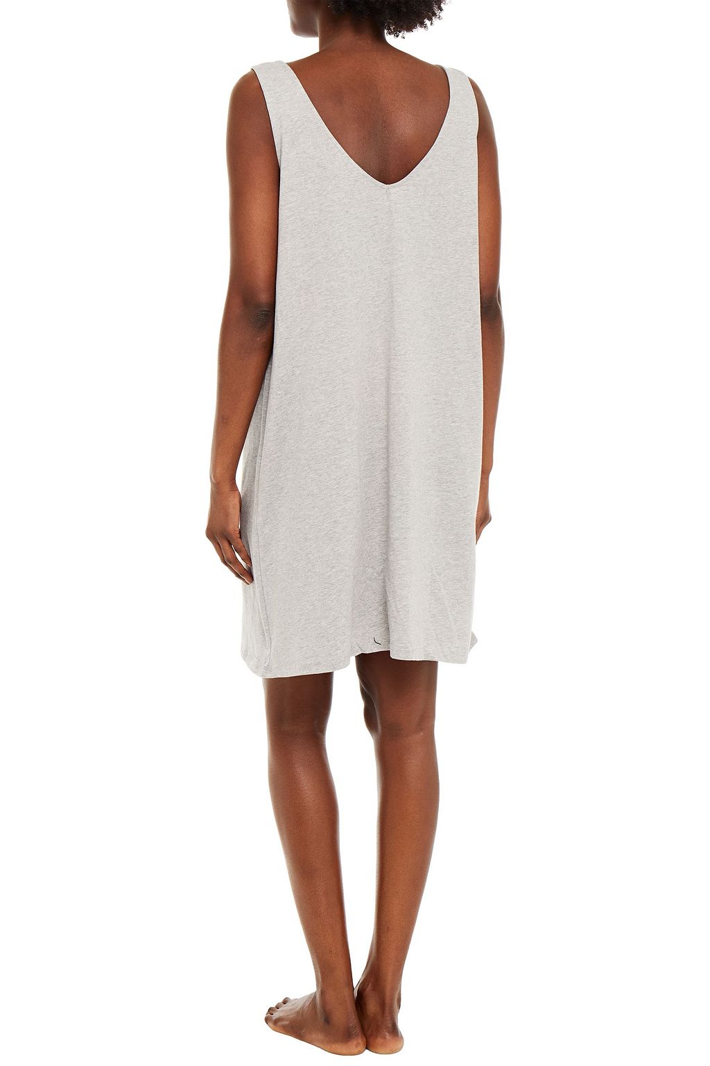NATURAL SKIN Mélange organic cotton-jersey nightdress