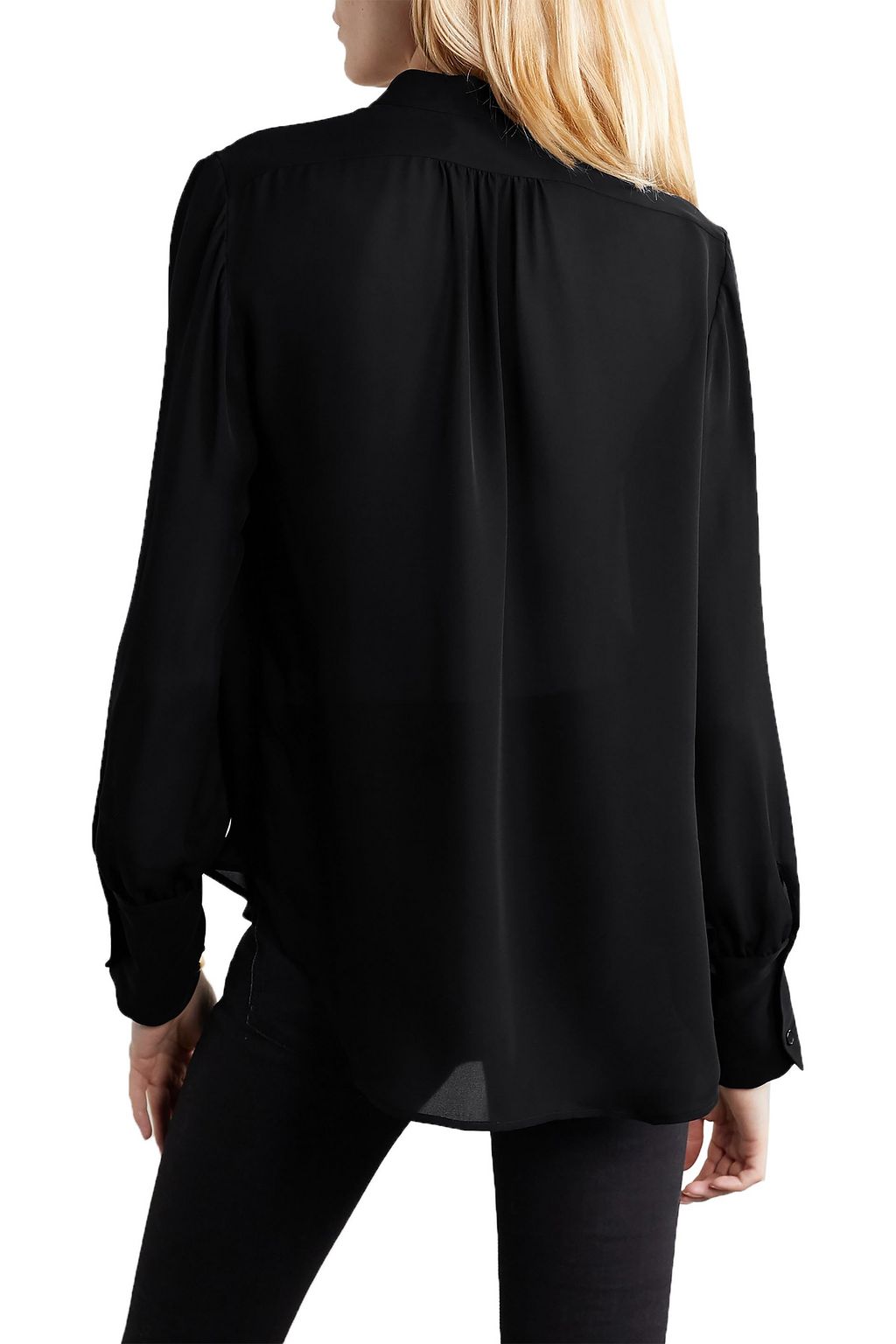 NILI LOTAN Colette Bluse aus Seidenchiffon