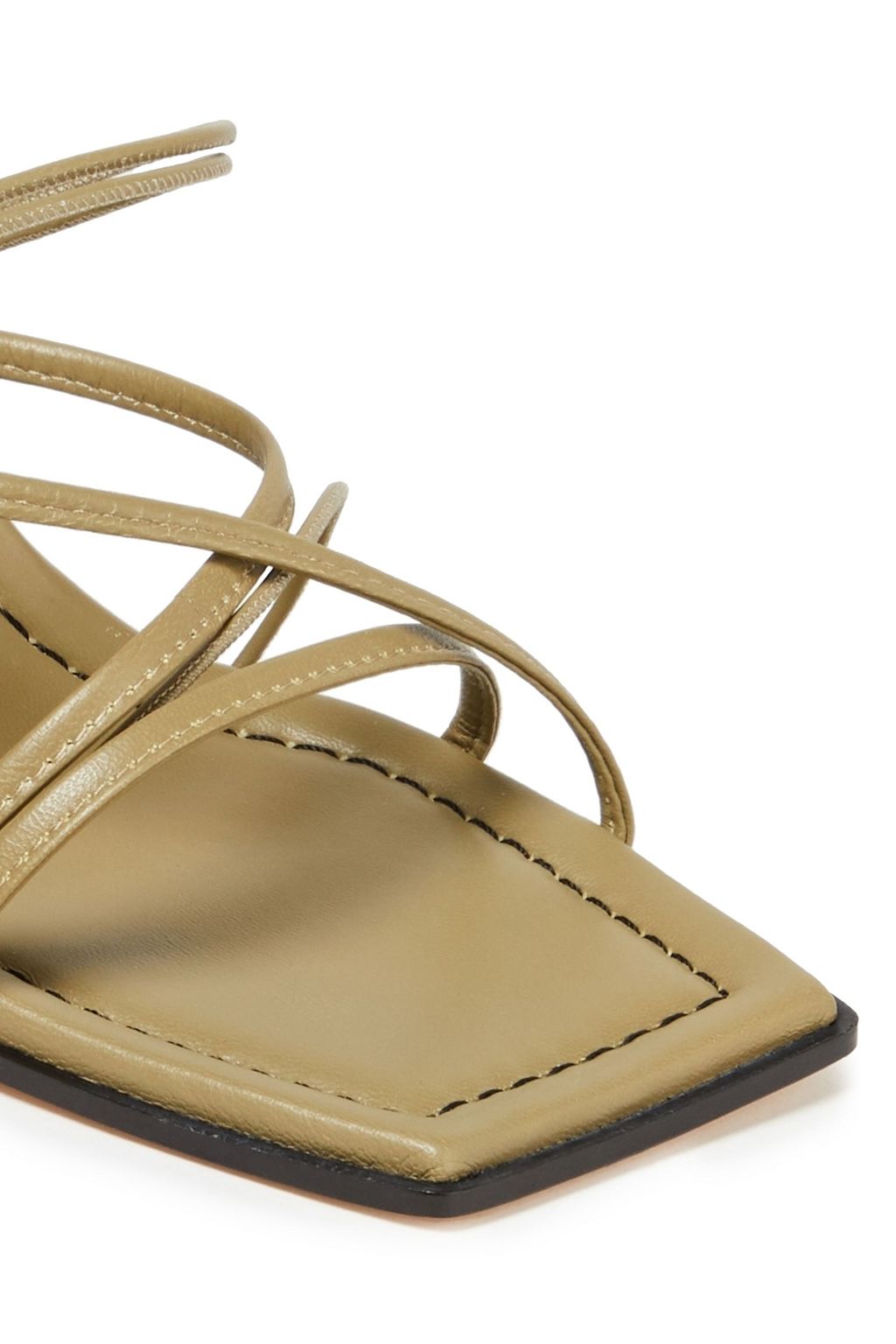 WANDLER Joanna two-tone leather mules