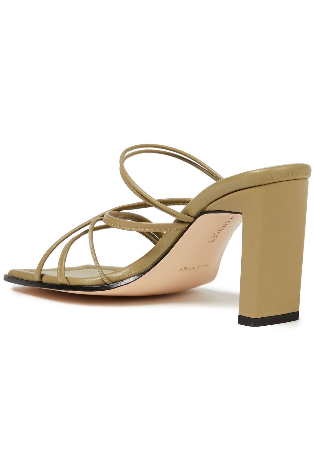 WANDLER Joanna two-tone leather mules