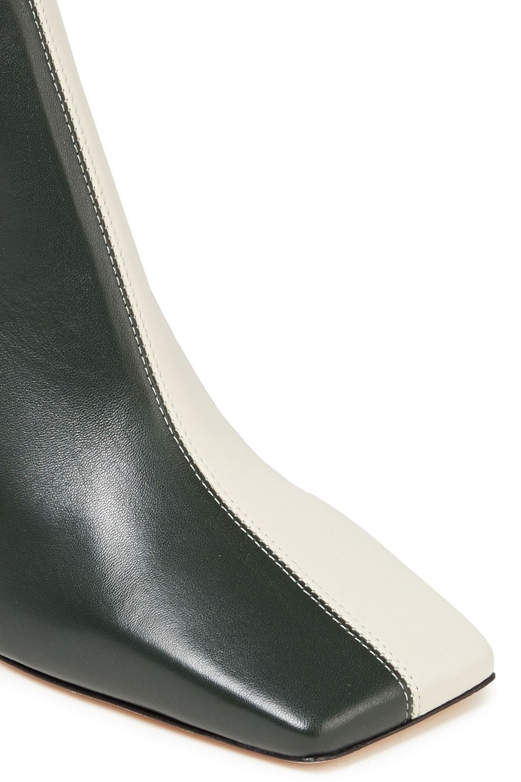 WANDLER Isa crinkled patent-leather ankle boots