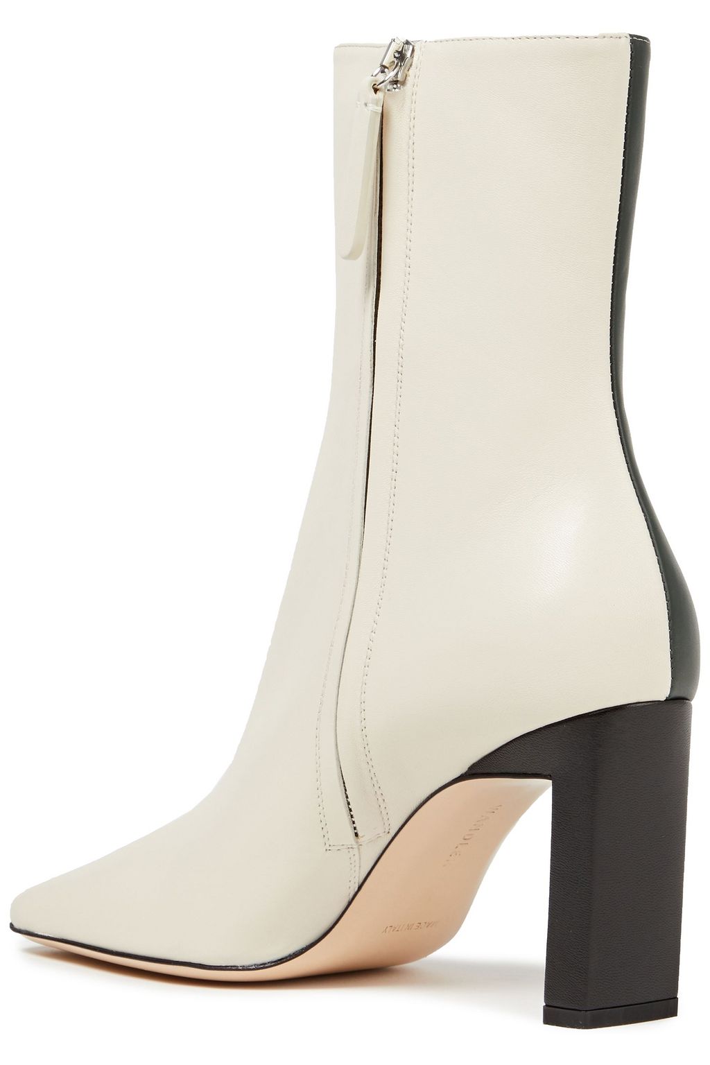 WANDLER Isa crinkled patent-leather ankle boots