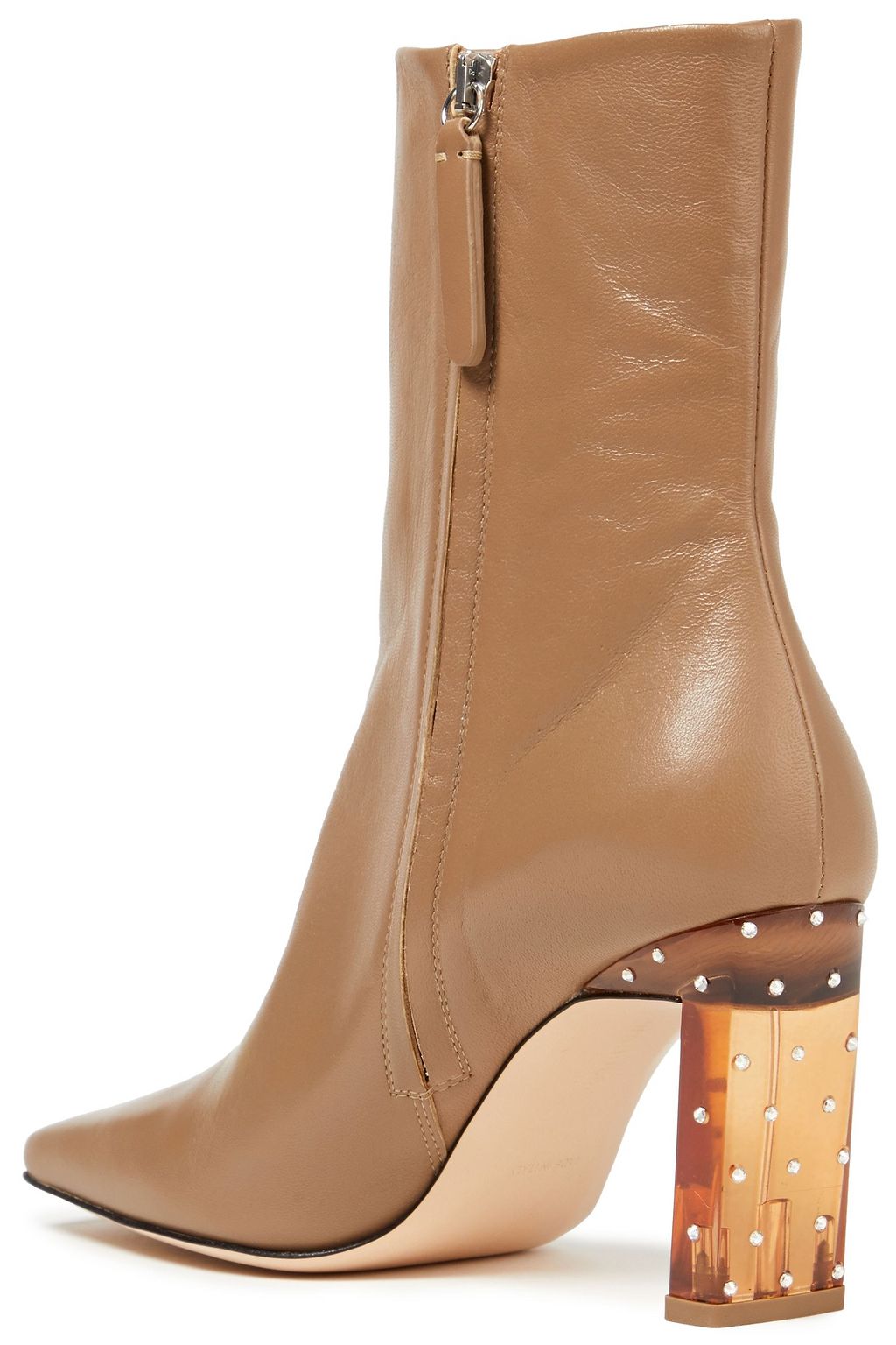 WANDLER Isa crinkled patent-leather ankle boots