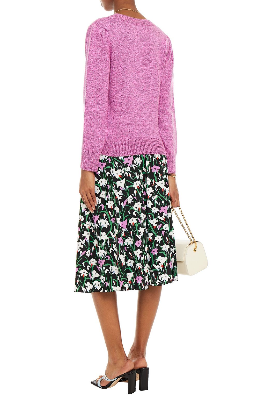VERONICA BEARD Kenia mélange merino wool-blend sweater
