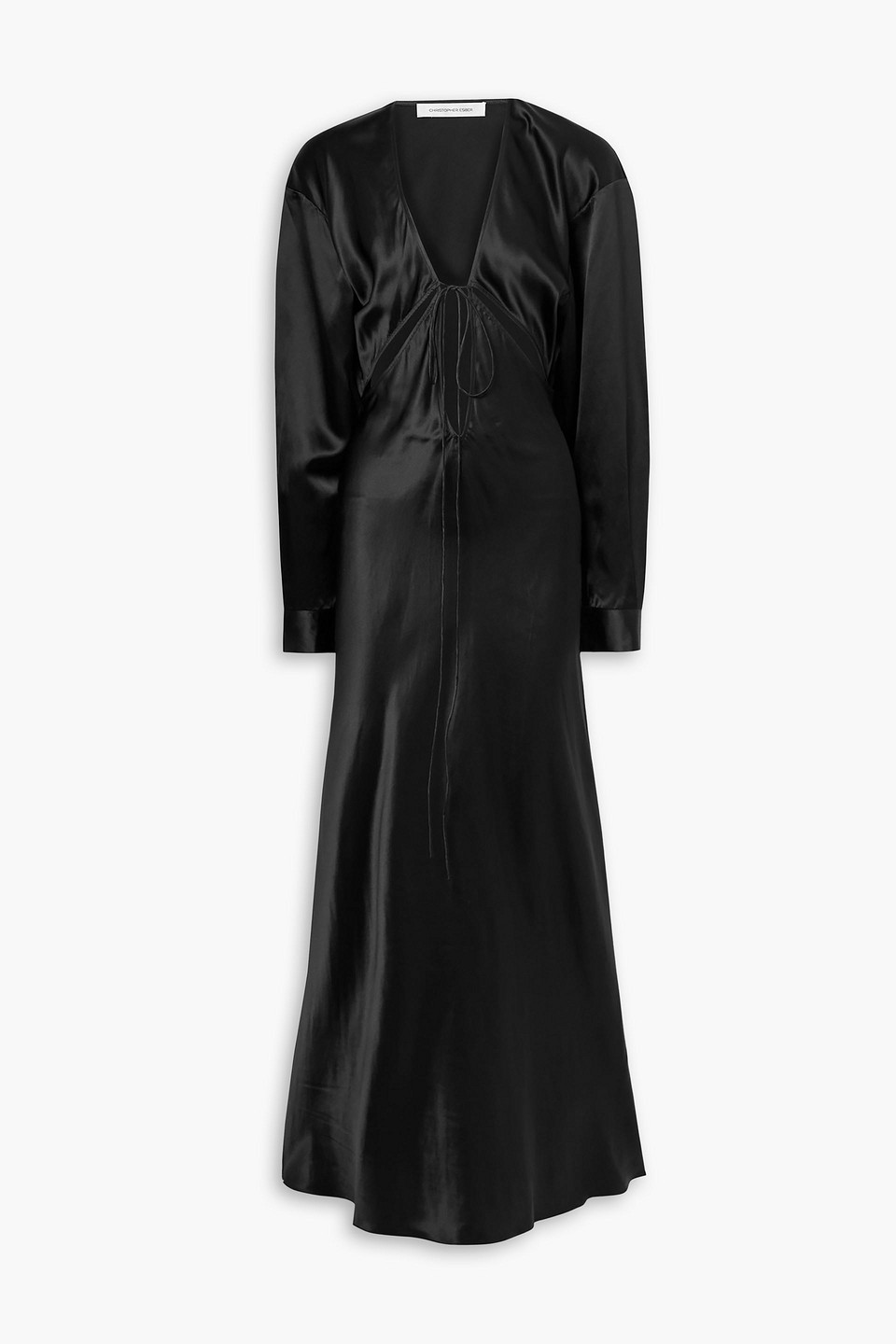 CHRISTOPHER ESBER TRIQUETRA CUTOUT SILK-SATIN MAXI DRESS,3074457345635454694