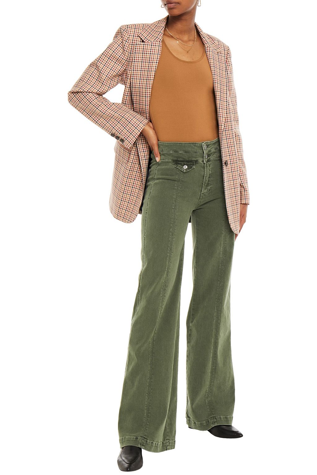 VERONICA BEARD Ember high-rise wide-leg jeans