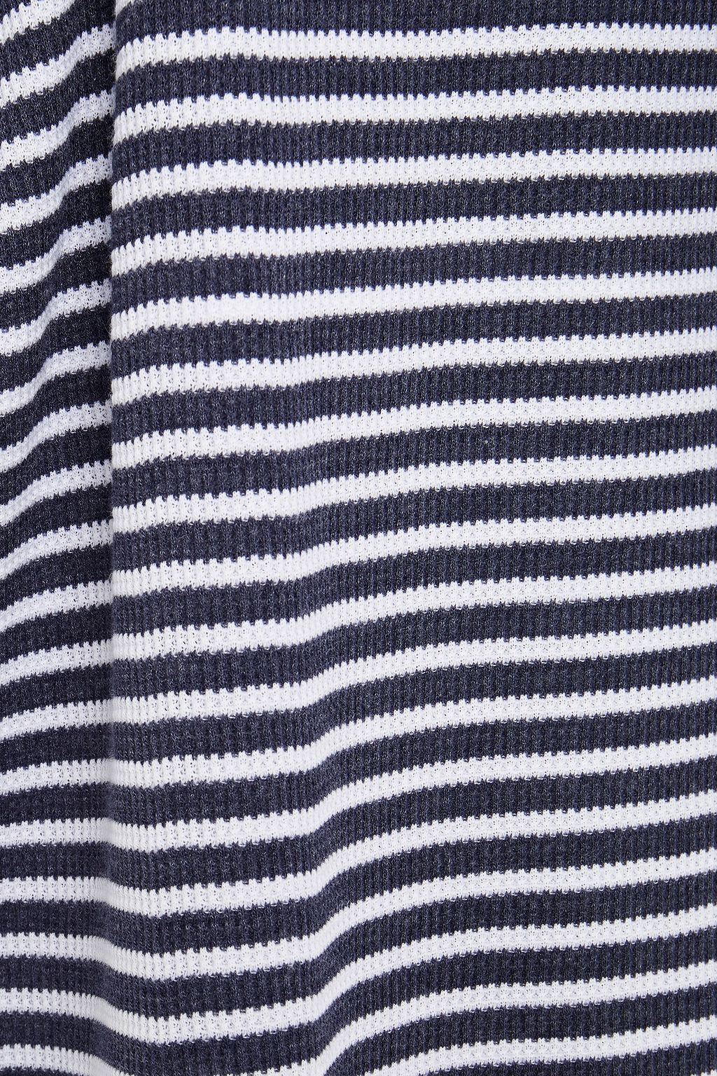 NATURAL SKIN Striped organic cotton-blend tank