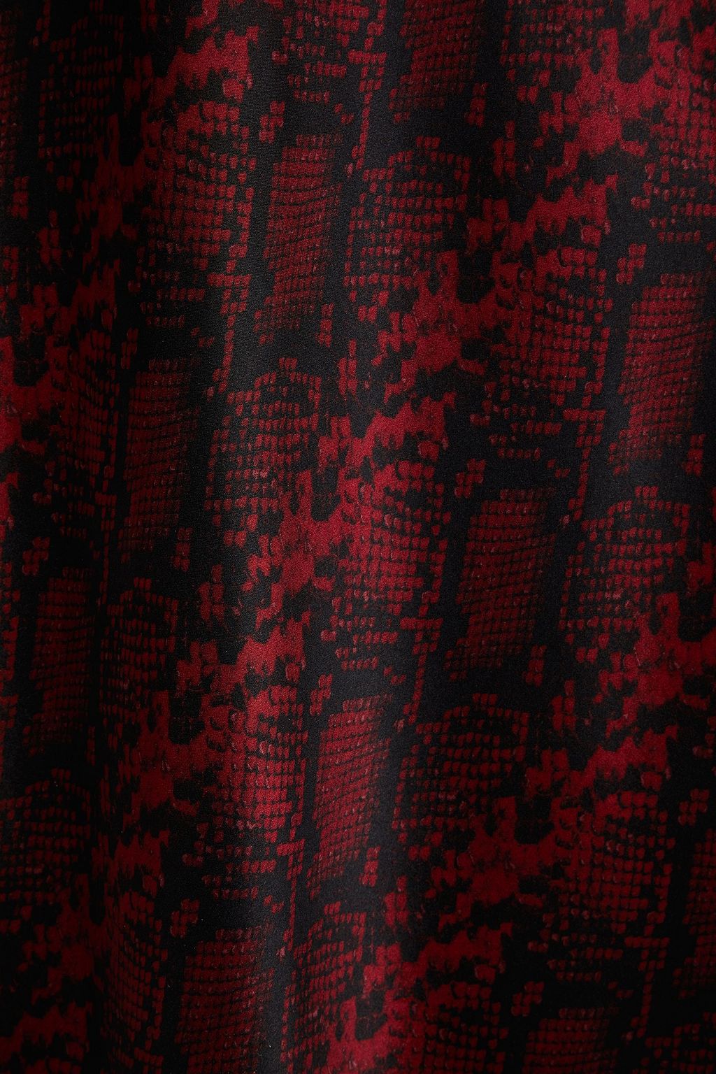 NILI LOTAN Snake-print silk-charmeuse slip dress