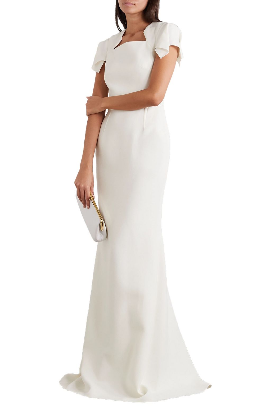 ROLAND MOURET Clovelly wool-crepe gown