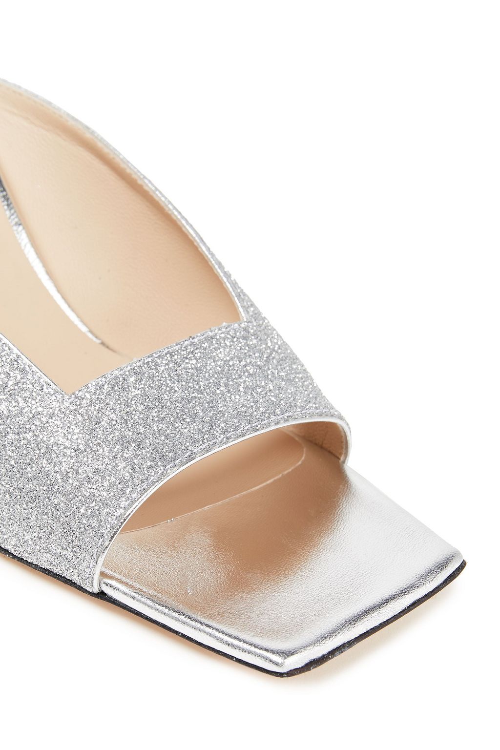 WANDLER Isa glittered leather mules