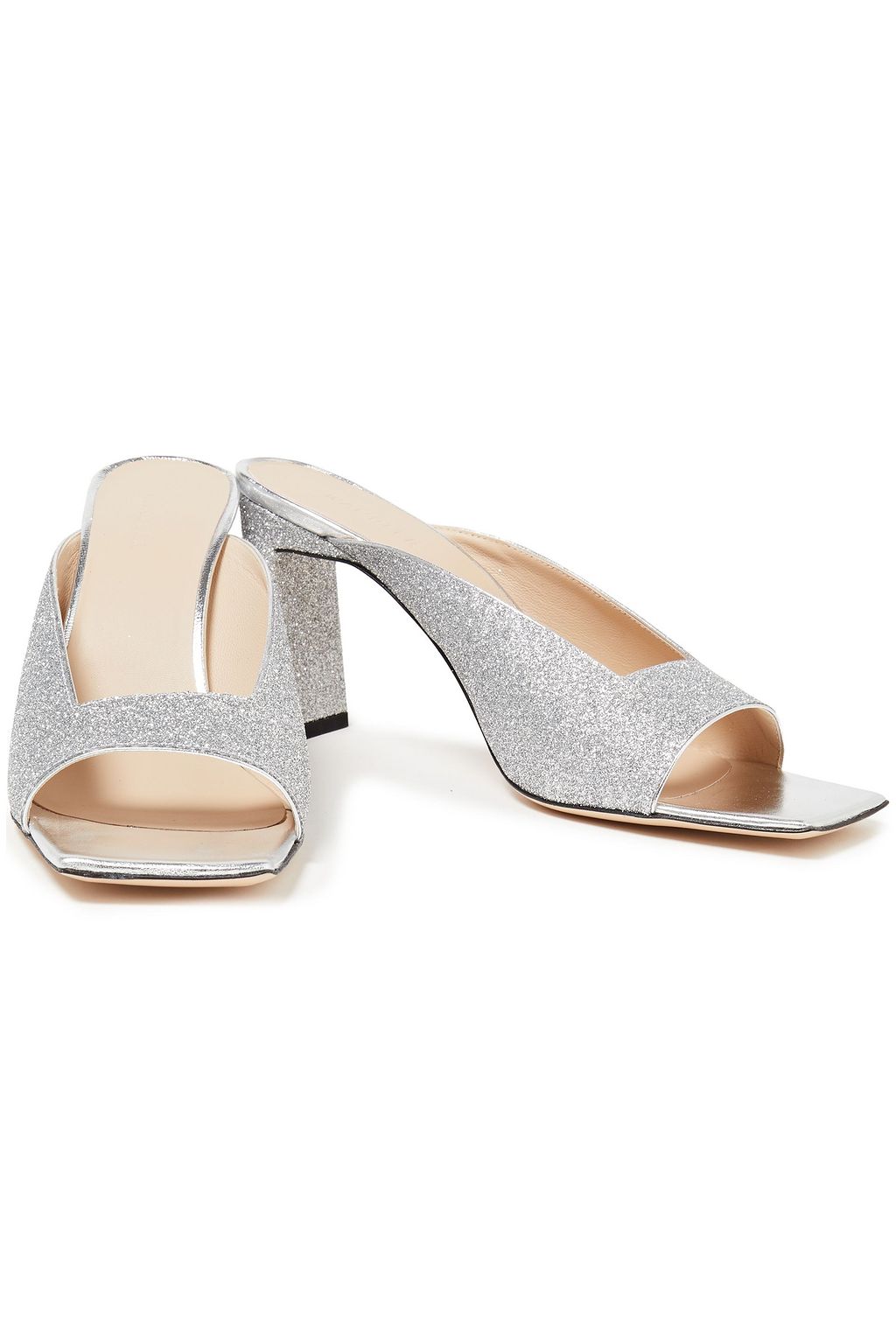 WANDLER Isa glittered leather mules