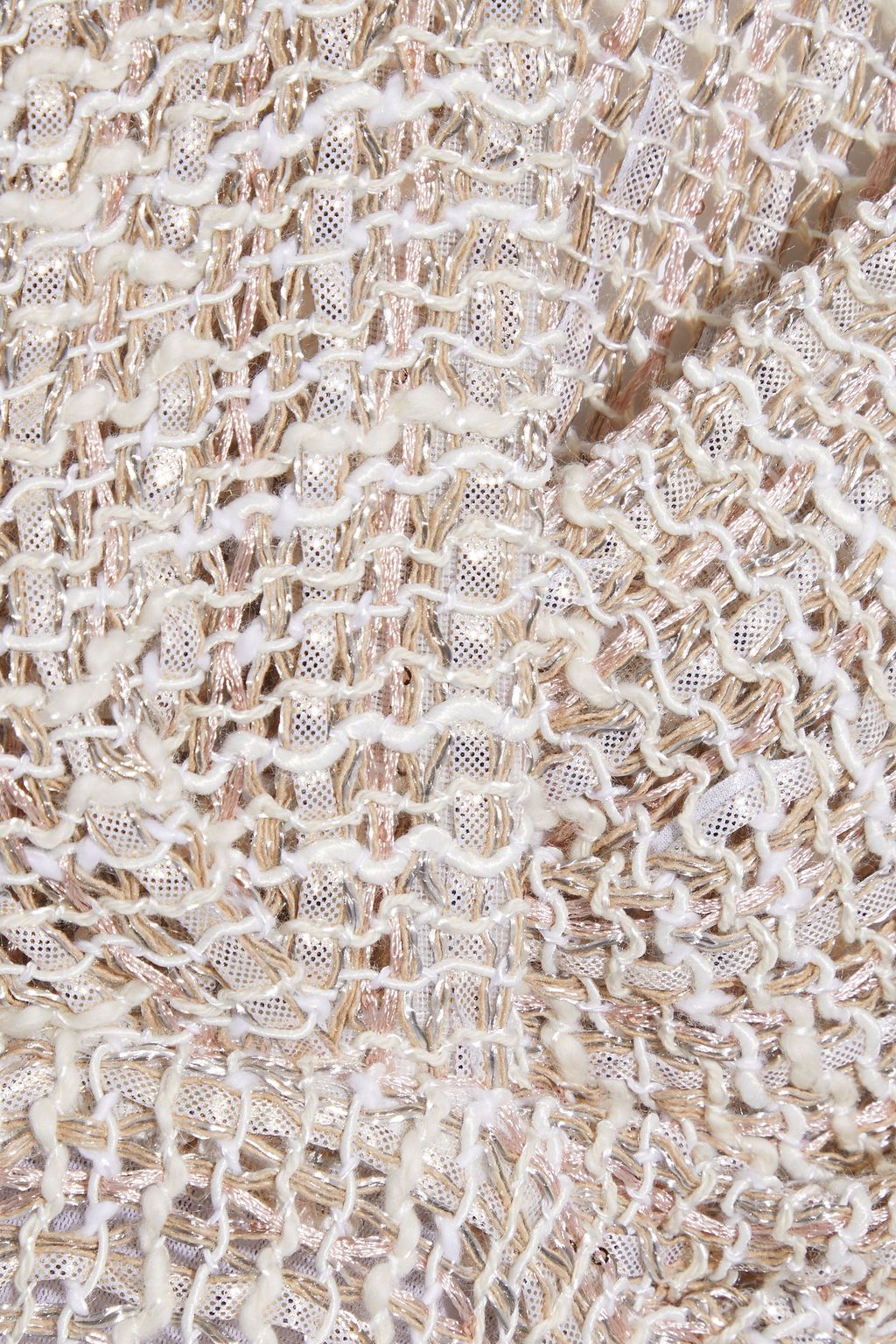 IRO Saligny cropped metallic bouclé top