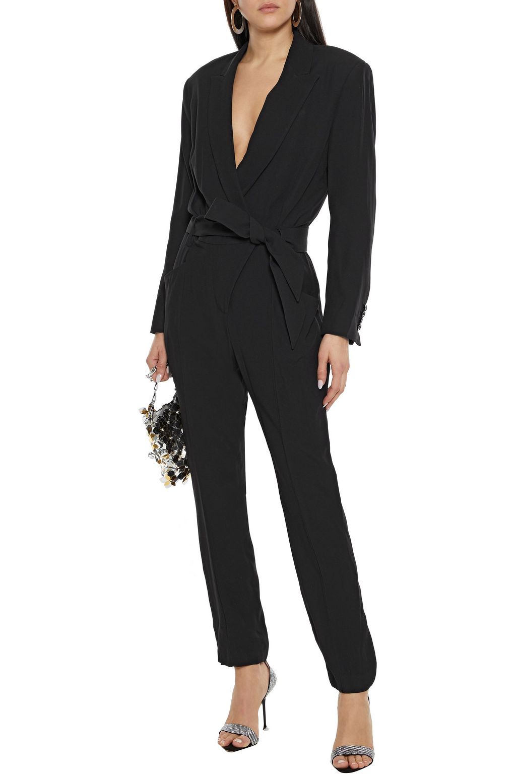 IRO Florica wrap-effect crepe jumpsuit