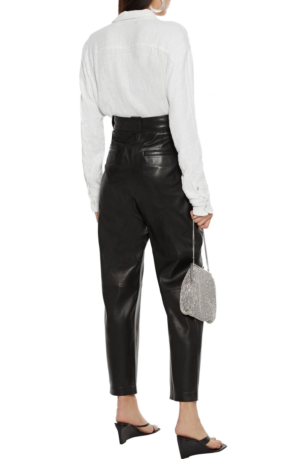 IRO Zuko sequined chiffon shirt