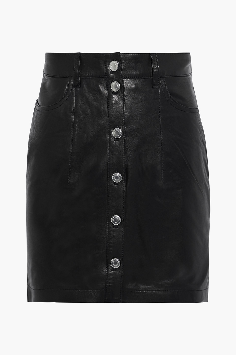 iro - igonia leather mini skirt - black - fr 36