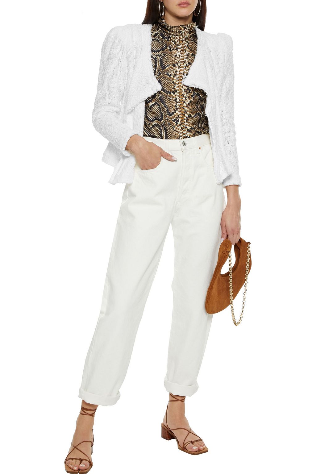 IRO Carta cotton-blend bouclé jacket