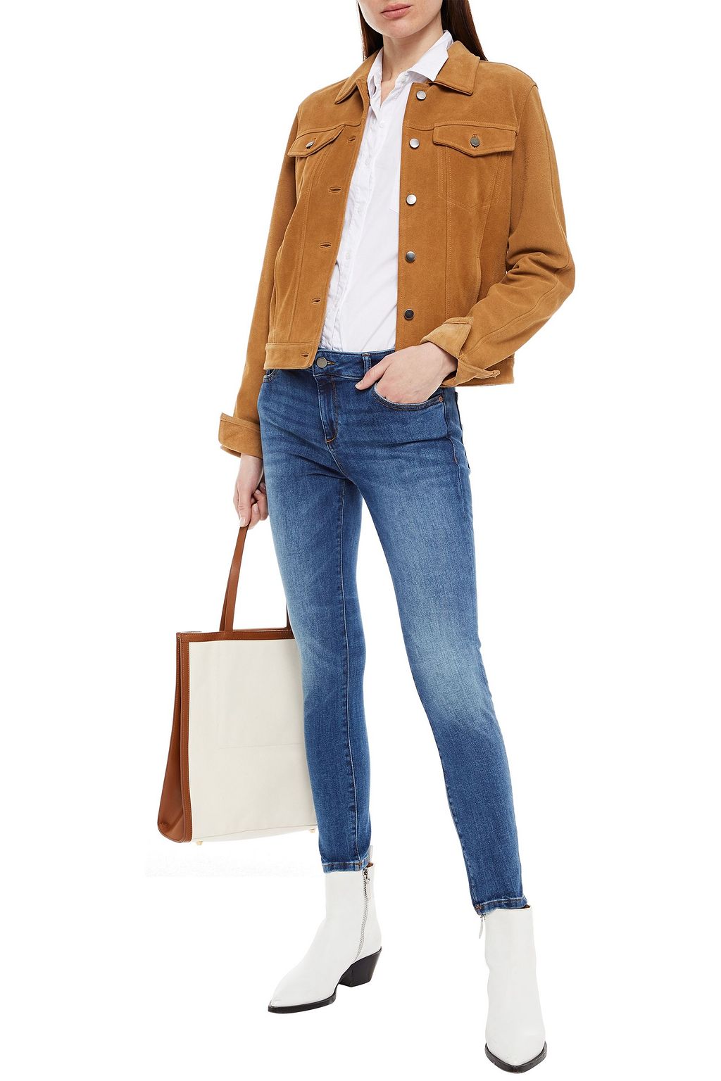 DL1961 Faded mid-rise skinny jeans