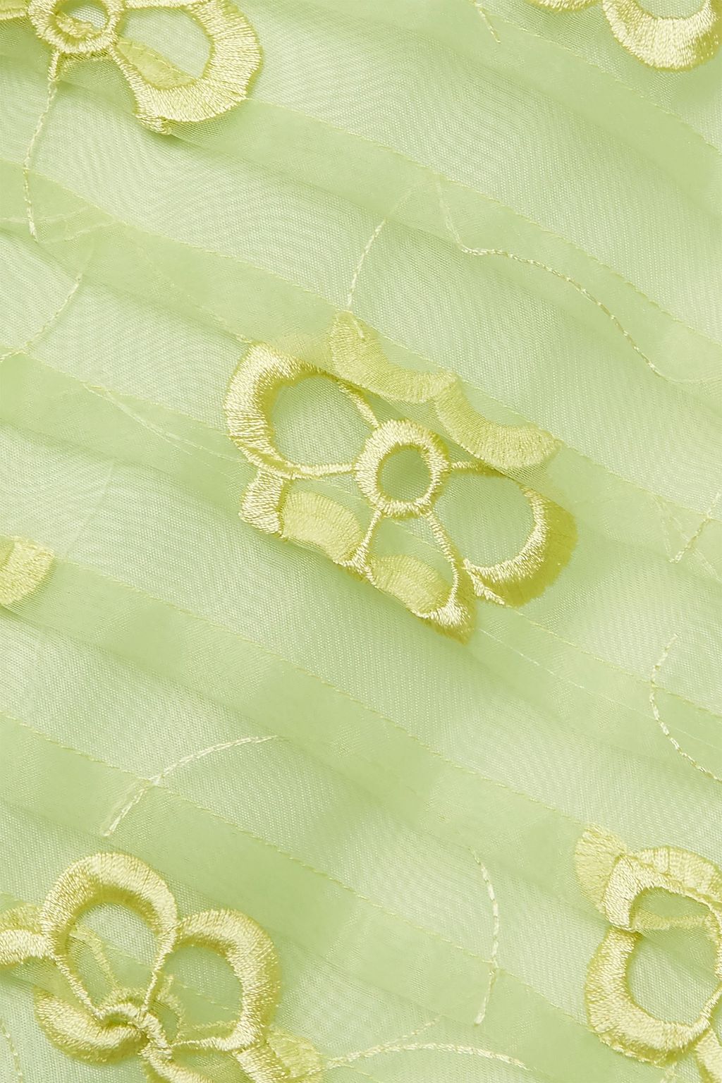 SIMONE ROCHA Gathered embroidered organza midi dress