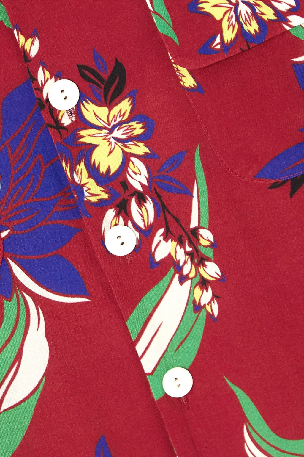 RE/DONE Floral-print poplin shirt