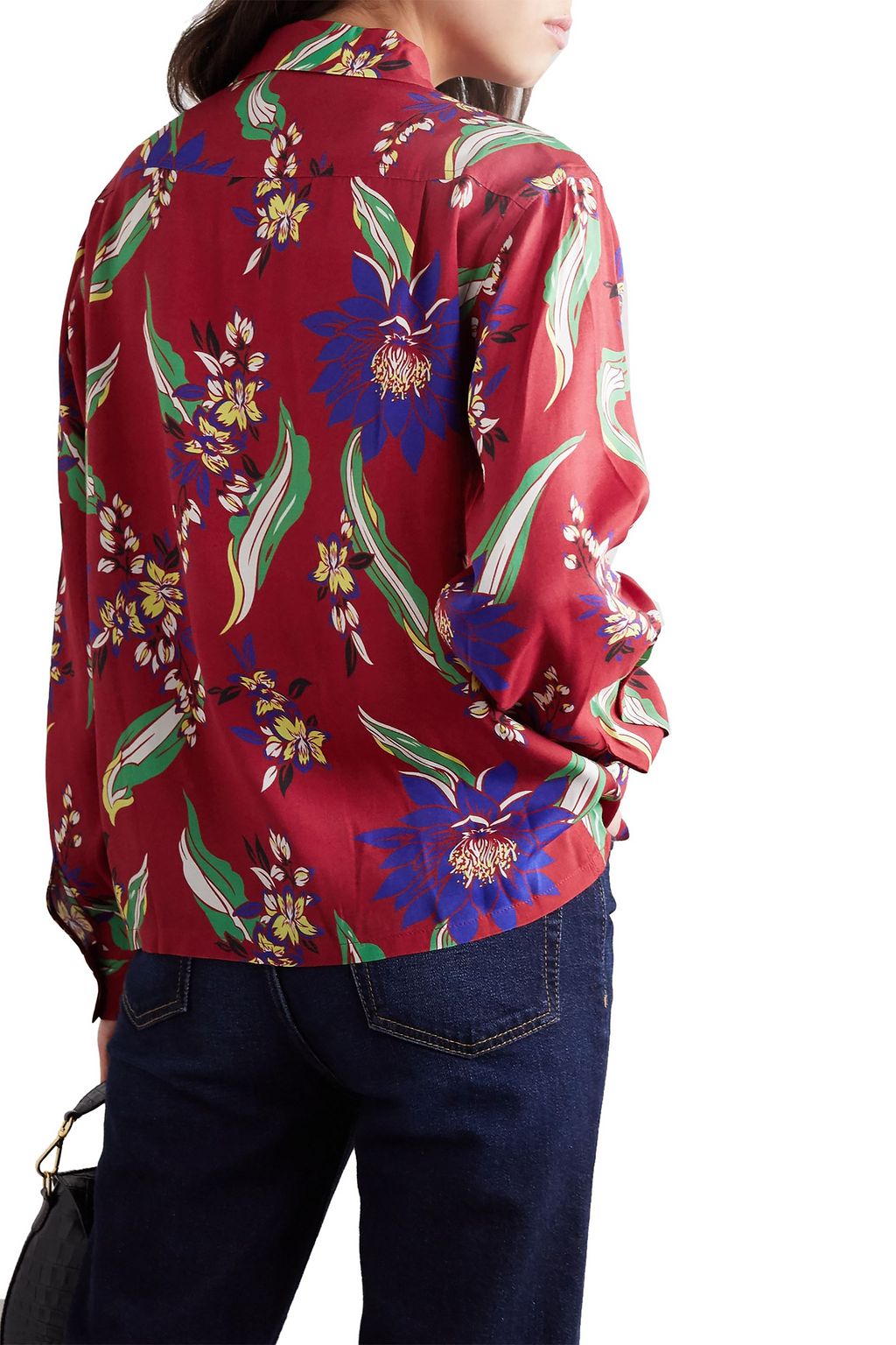 RE/DONE Floral-print poplin shirt