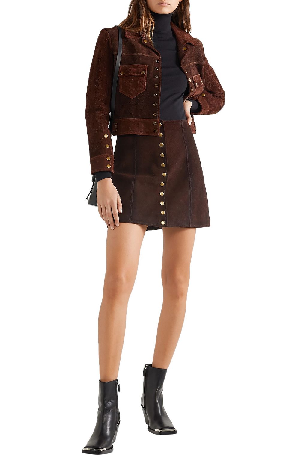 RE/DONE 60s suede mini skirt