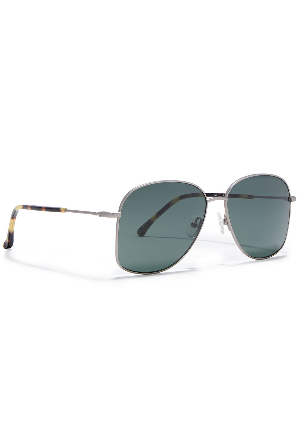 DRIES VAN NOTEN Aviator-style silver-tone and acetate sunglasses