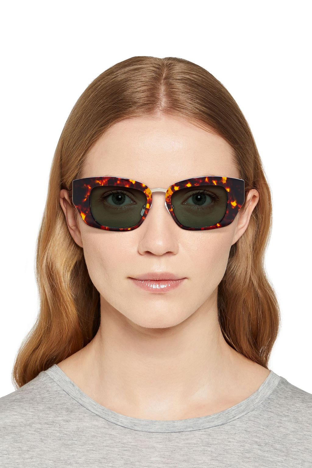DRIES VAN NOTEN Square-frame tortoiseshell acetate sunglasses