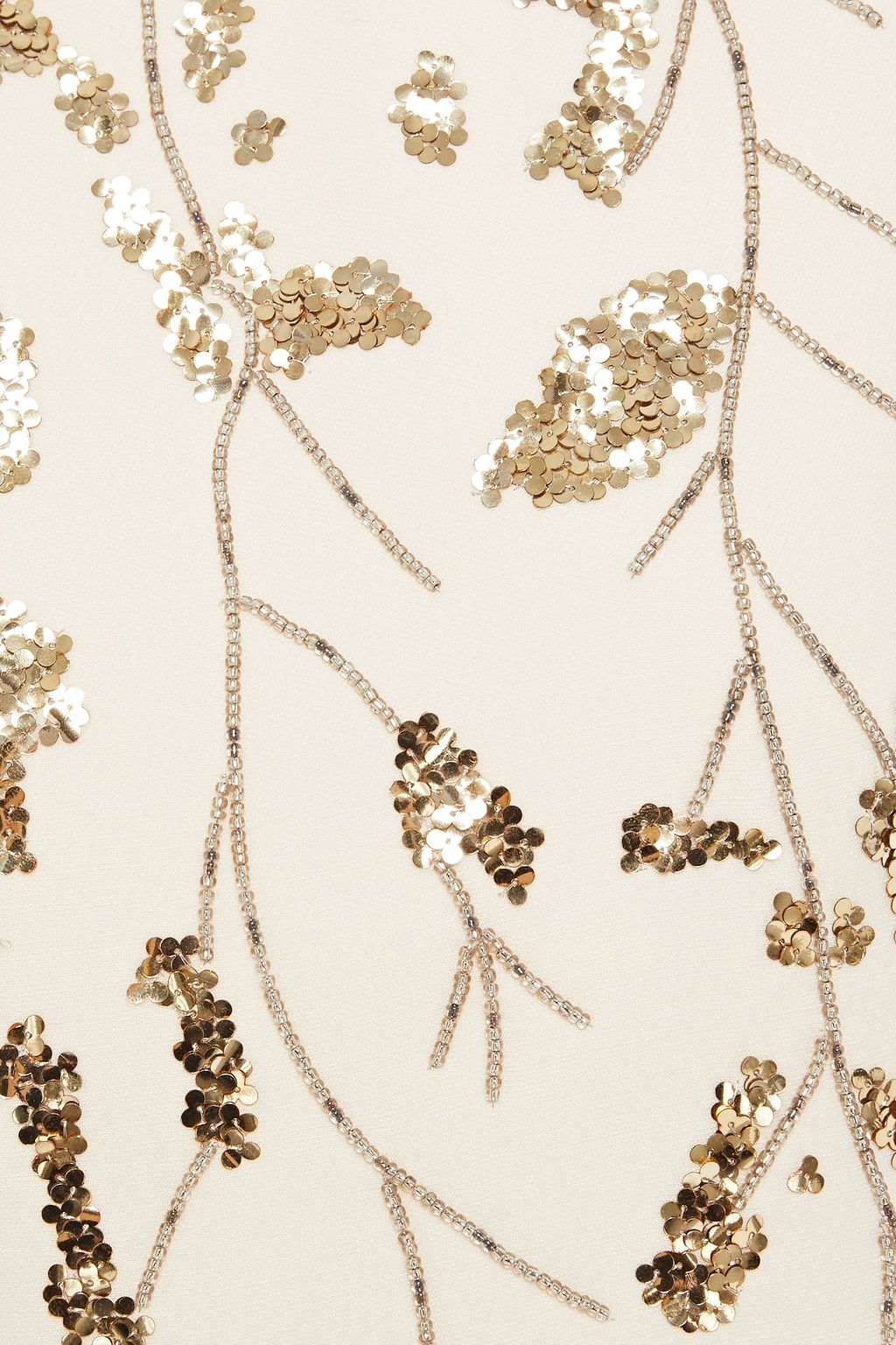 VALENTINO GARAVANI Embellished wool and silk-blend crepe mini dress