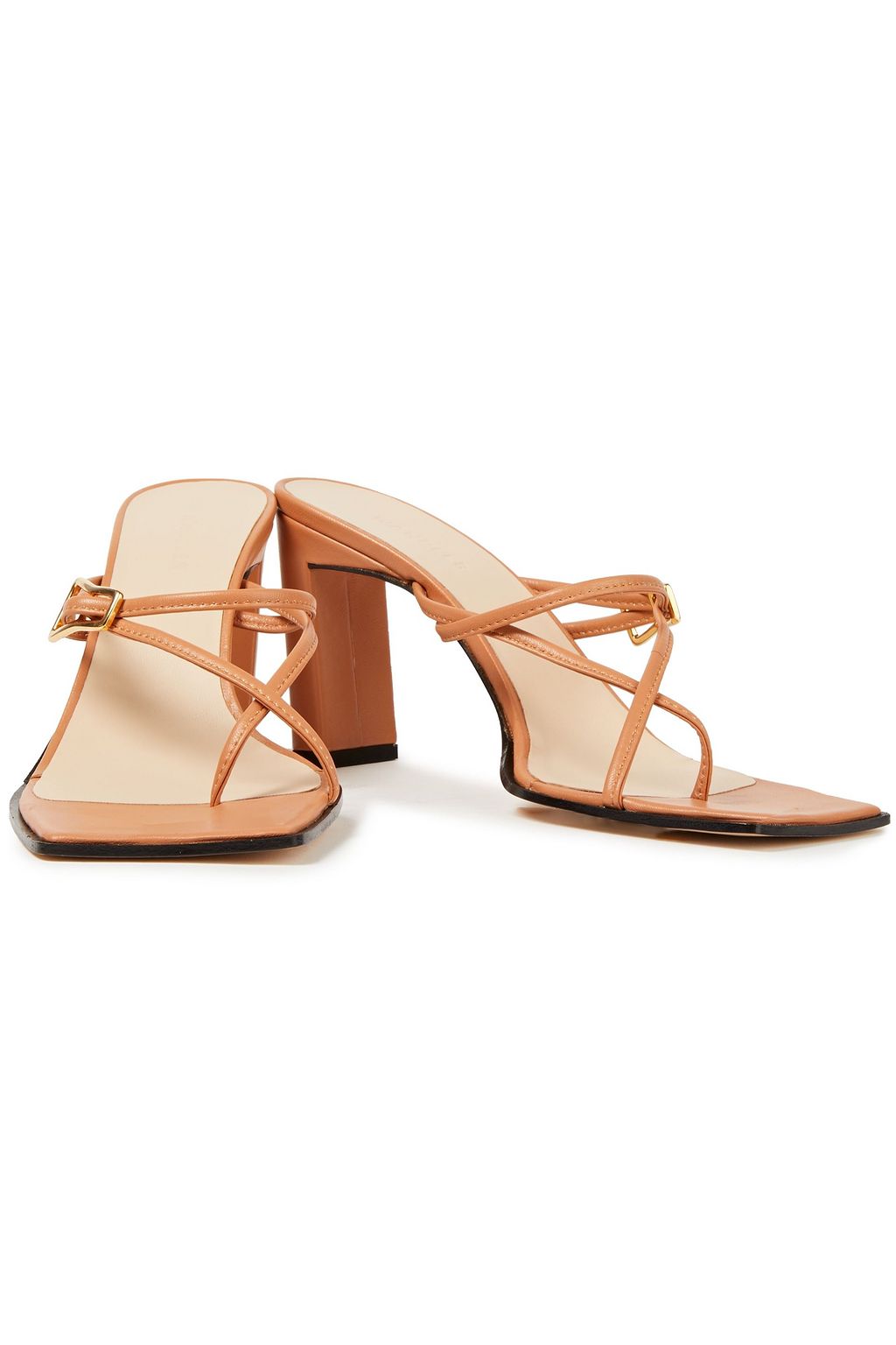 WANDLER Yara buckled leather mules
