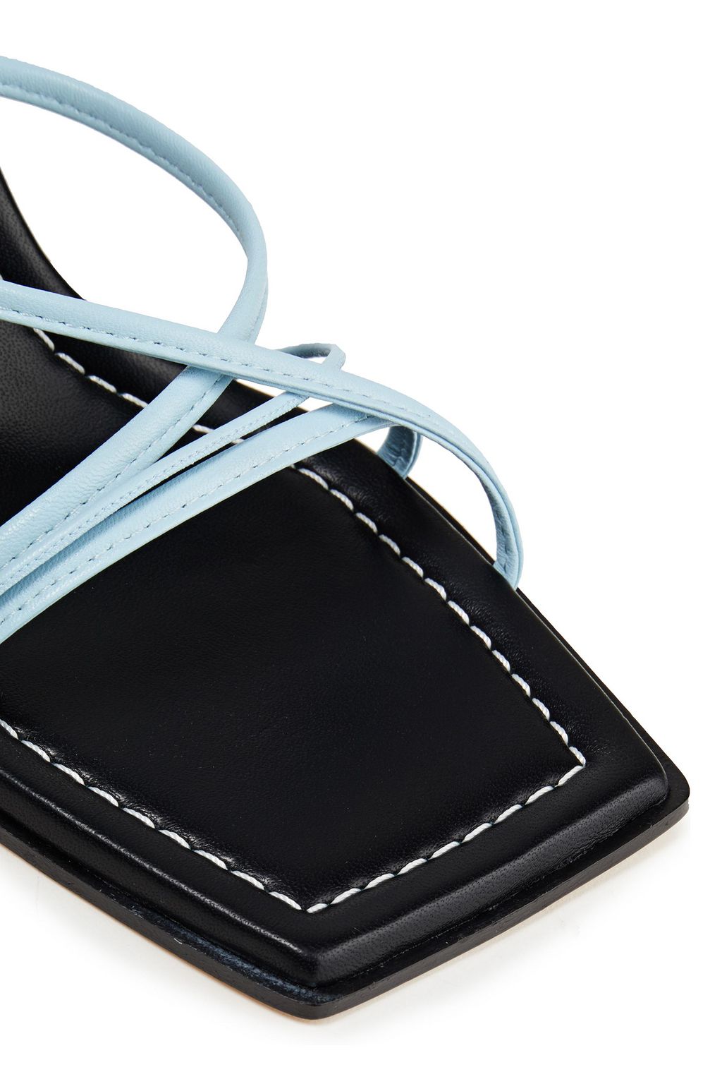 WANDLER Joanna two-tone leather mules