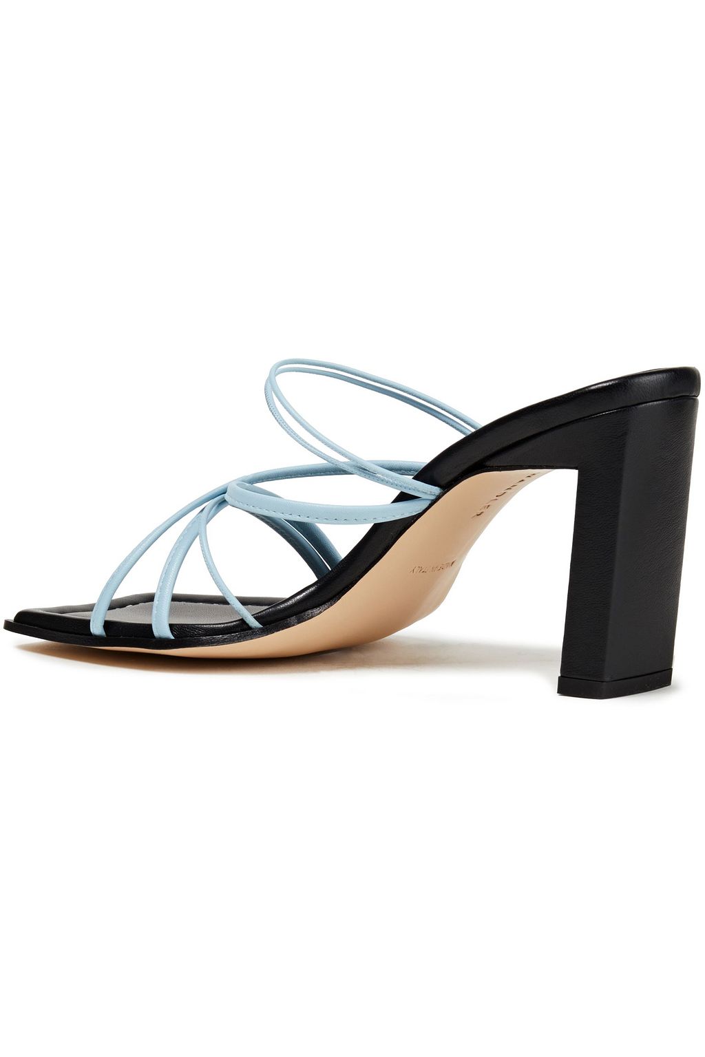 WANDLER Joanna two-tone leather mules
