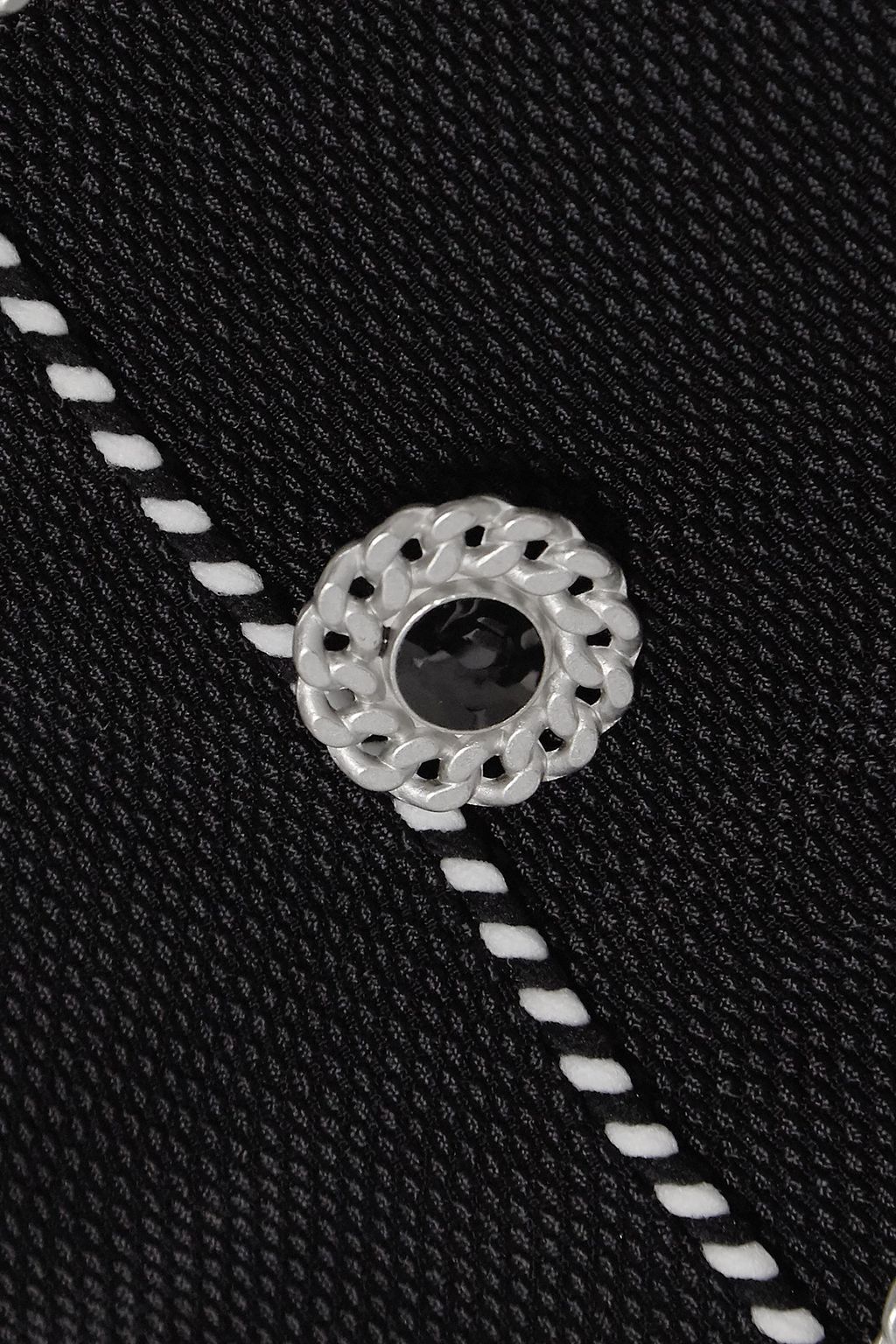 SIMKHAI Button-detailed seersucker bikini briefs