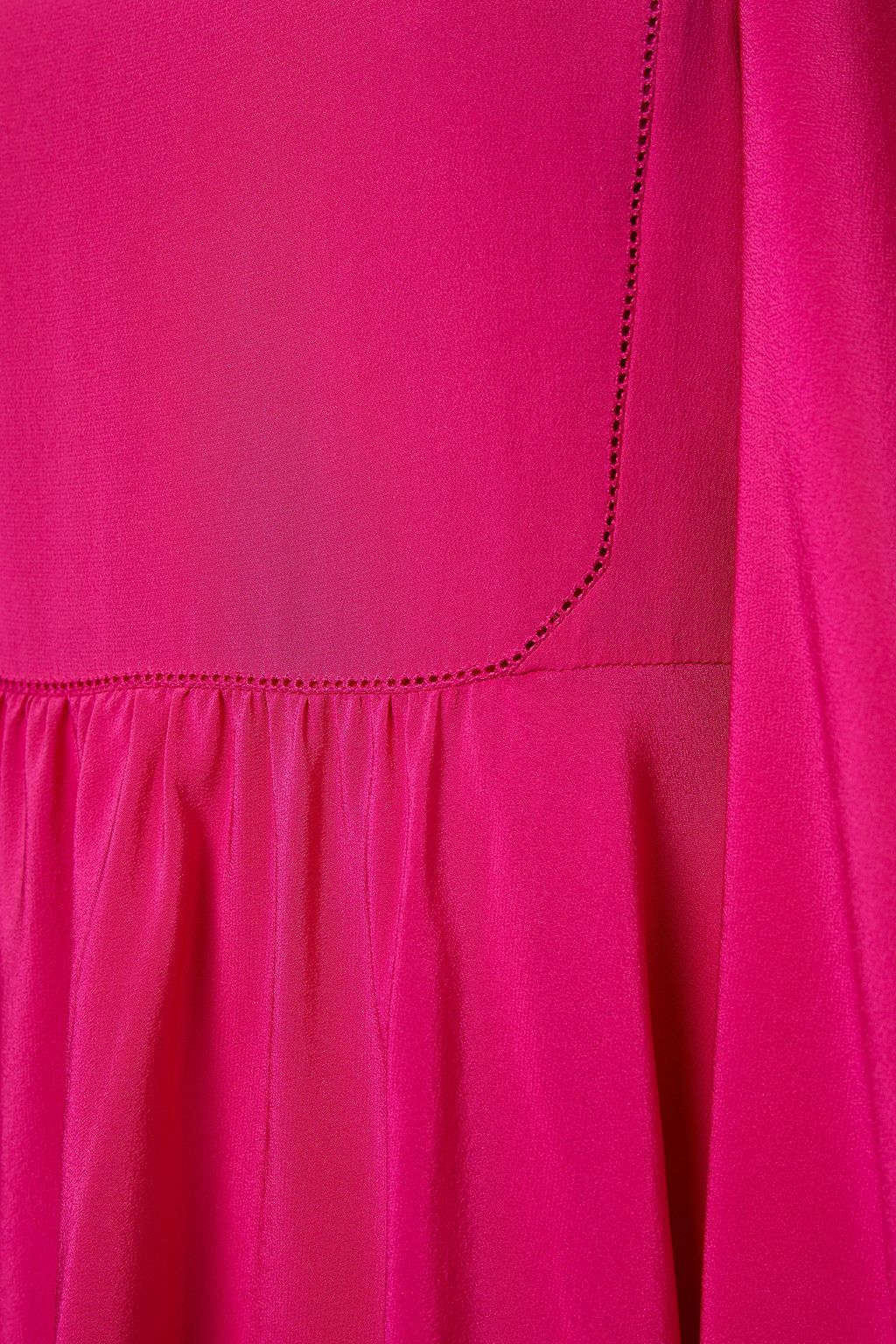 VALENTINO GARAVANI Ruffled silk crepe de chine mini dress